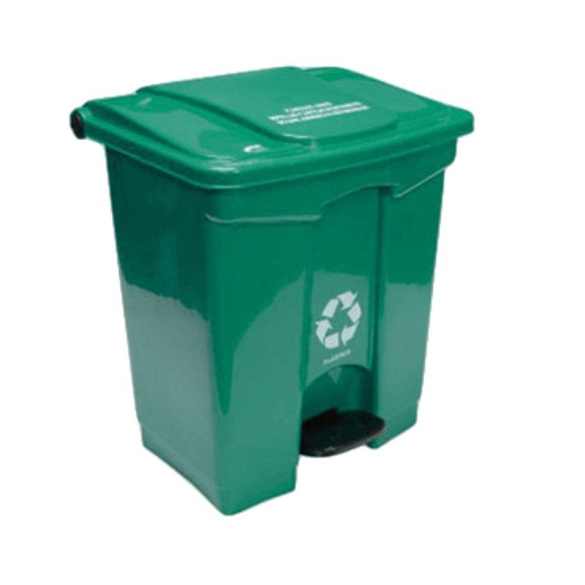 PAPELERA 60LTS CUAD PED VERD PEL C/E 258 - Referencia 10103707 en PLASDECOR Montería