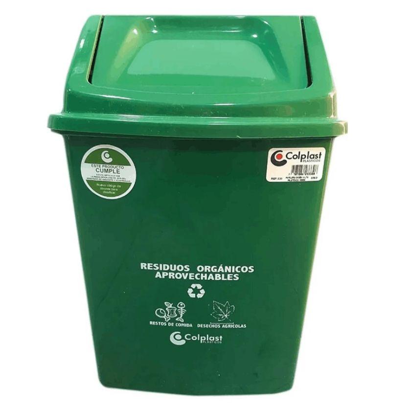PAPELERA 14LTS VAIVEN VERDE PELETZ 330 C