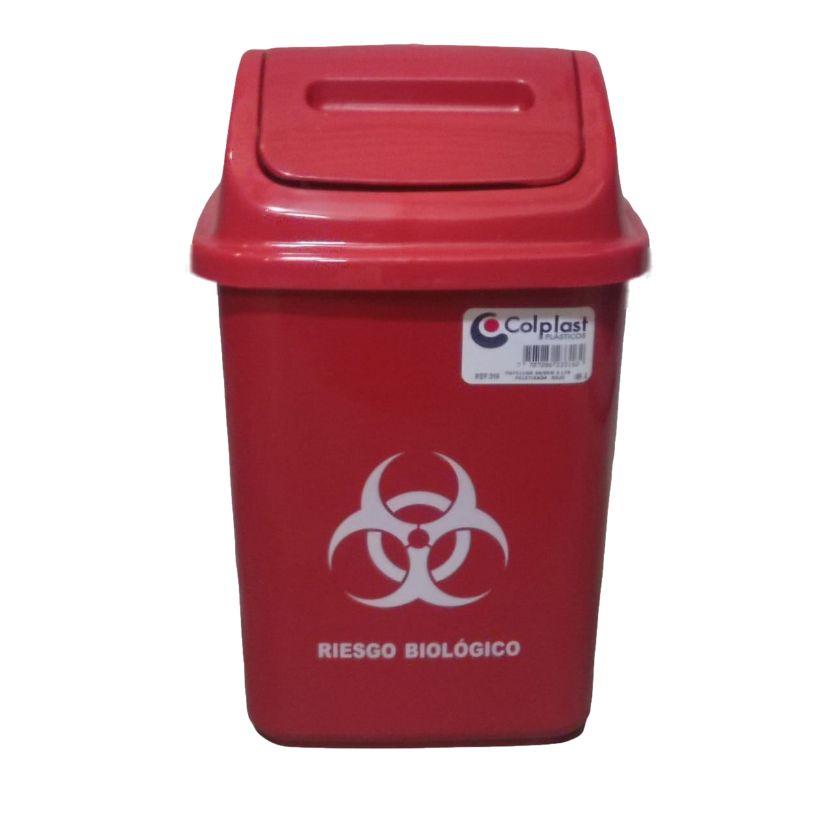 PAPELERA 5 LTS VAIVEN ROJO 316 COLPLAS