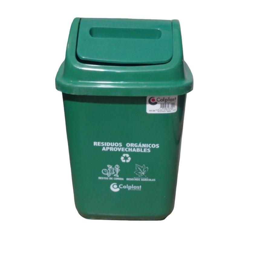 PAPELERA 5 LTS VAIVEN VERDE 327 COLPLAS - Referencia 10103737 en PLASDECOR Montería