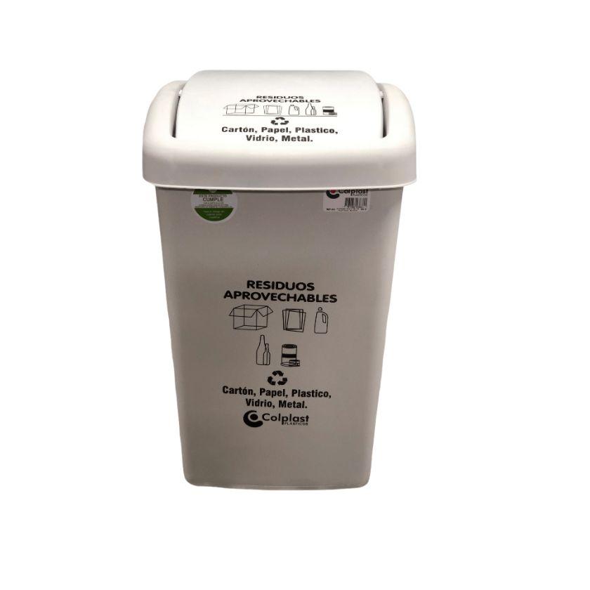 PAPELERA 36 LIT T/PLANA BLANCO 681 COLPL - Referencia 10103779 en PLASDECOR Montería