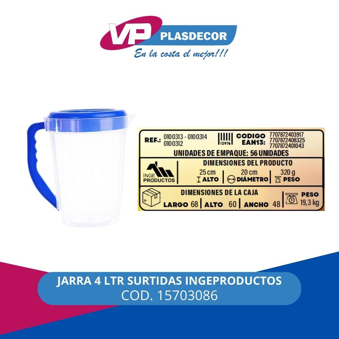 JARRA 4 LTR SURTIDAS INGEPRODUCTOS
