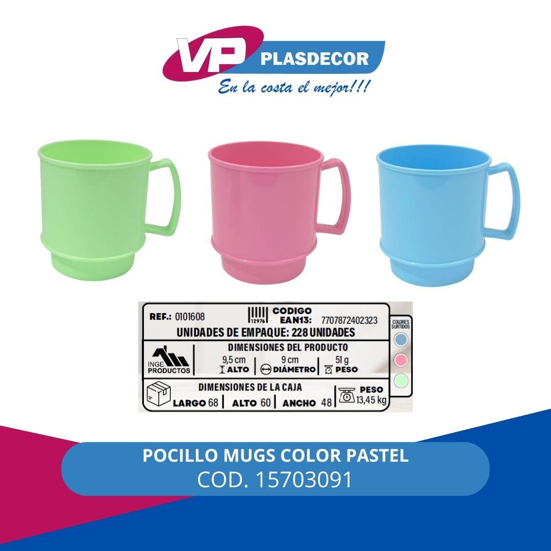 POCILLO MUGS COLOR PASTEL INGEPRODUCTOS