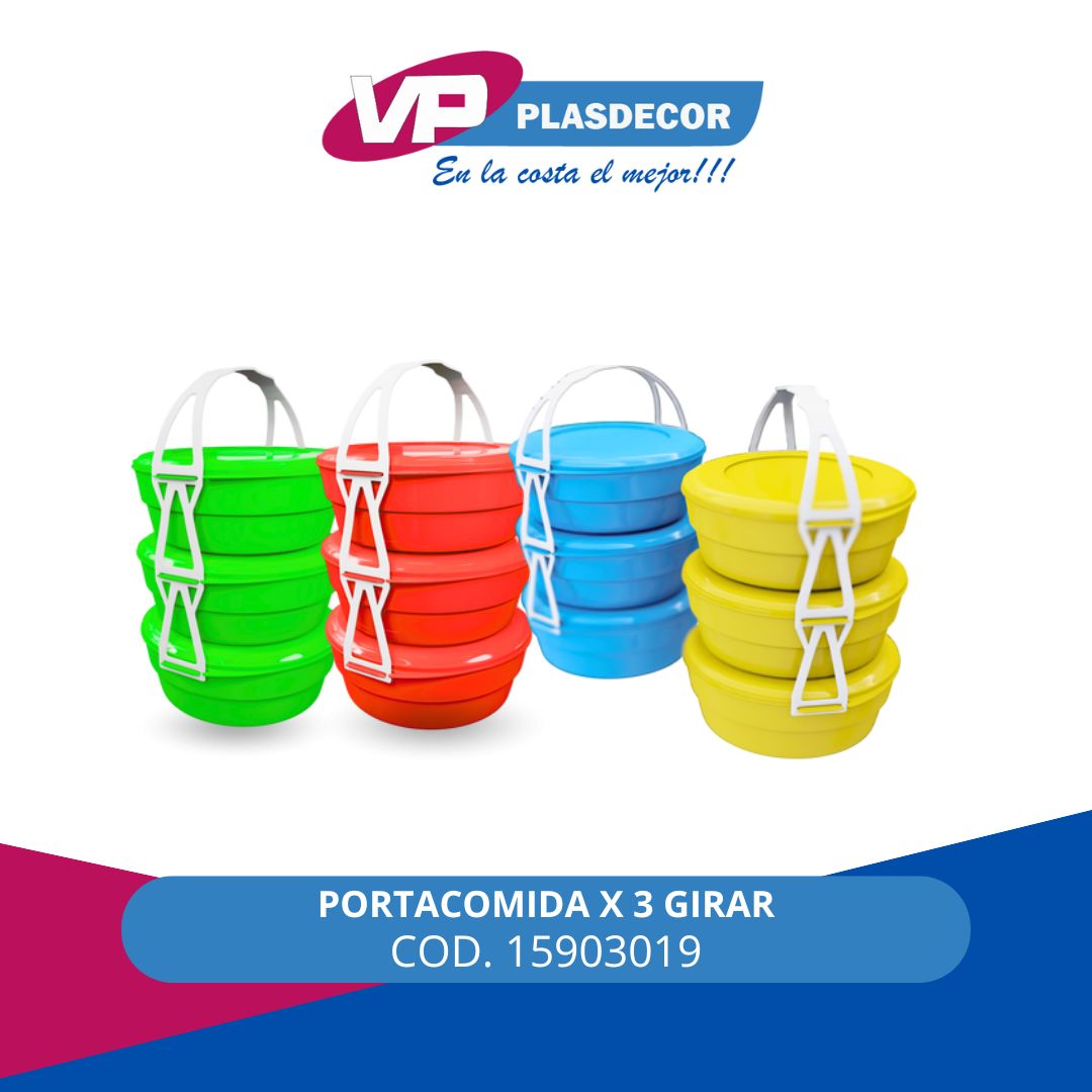 PORTACOMIDA X 3 GIRAR