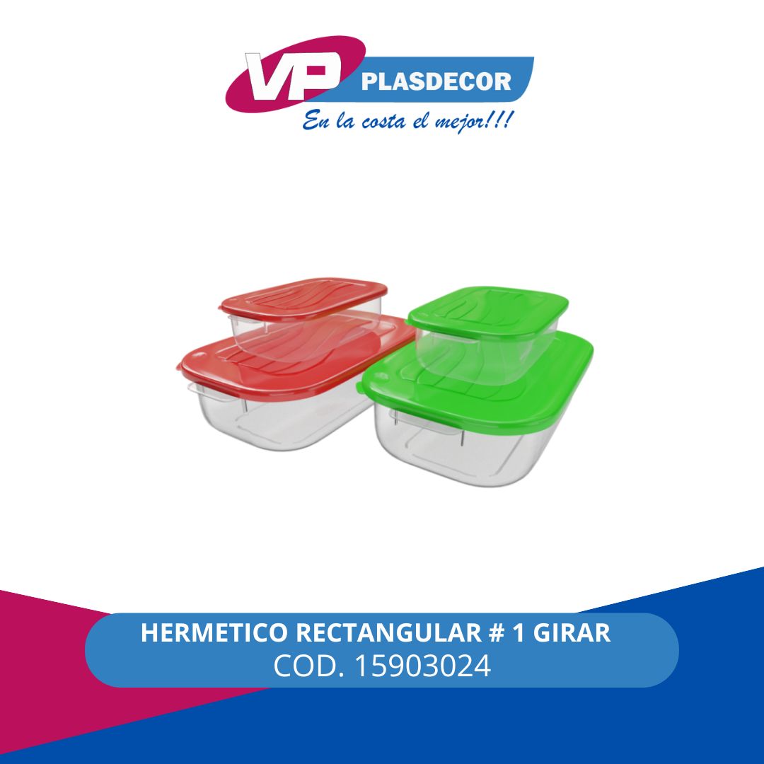 HERMETICO RECTANGULAR # 1 GIRAR