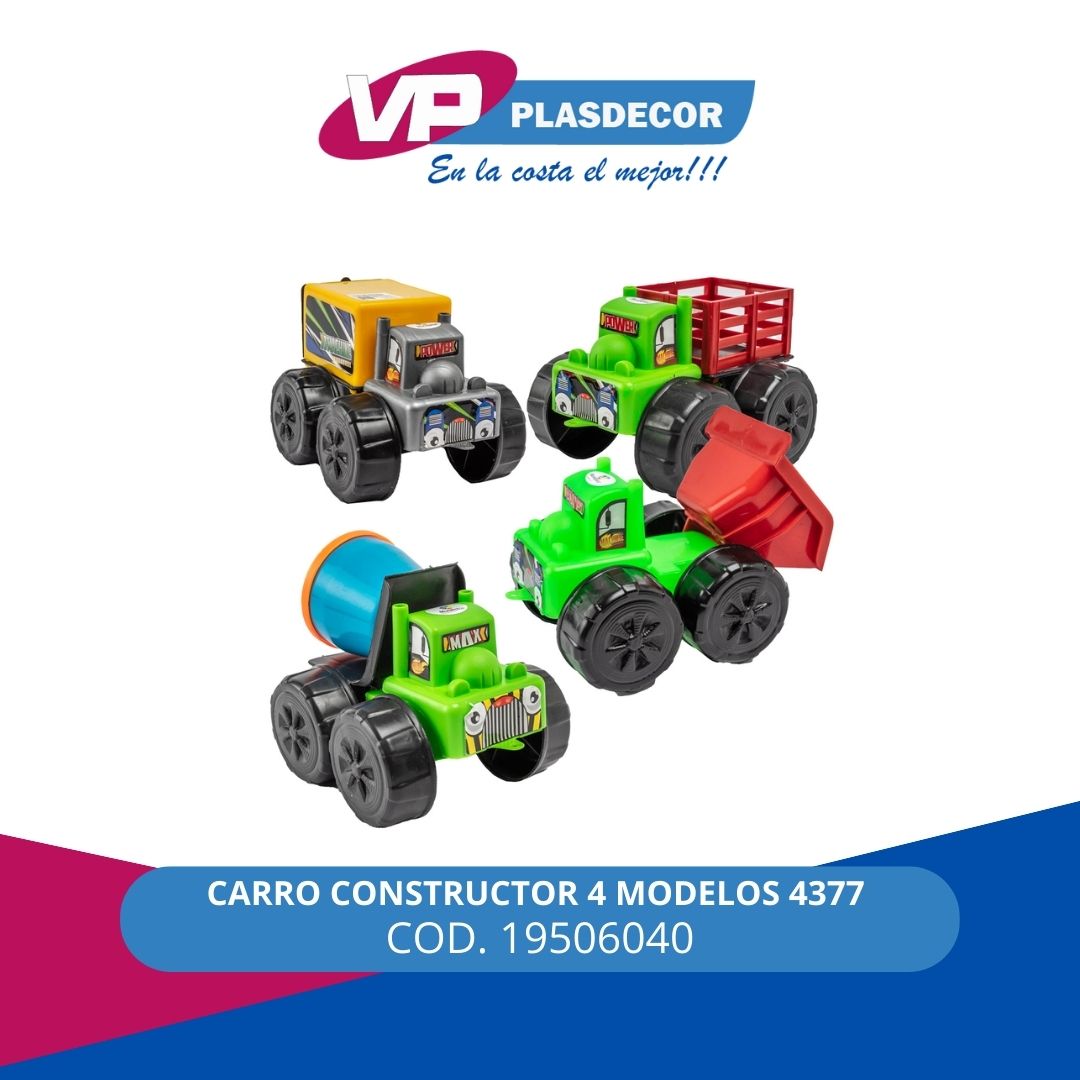 CARRO CONSTRUCTOR 4 MODELOS 4377 MUNDIVE - Referencia 19506040 en PLASDECOR Montería