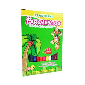 PLASTILINA PARCHESITO LARGA X 13 DORICOL