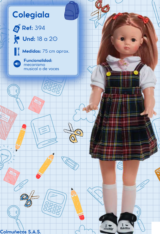 MUNECA COLEGIAL 394 COLMUNECOS