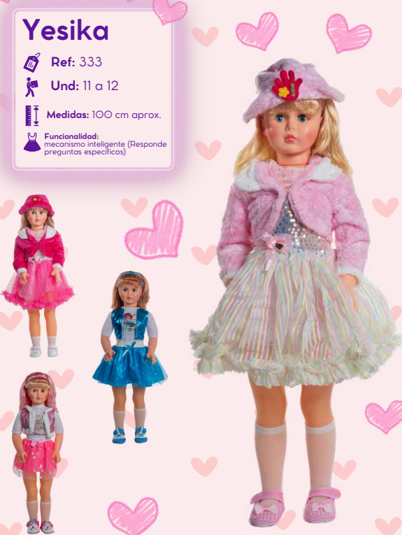 MUNECA YESIKA VESTIDO LUZ 398 COLM OFERT