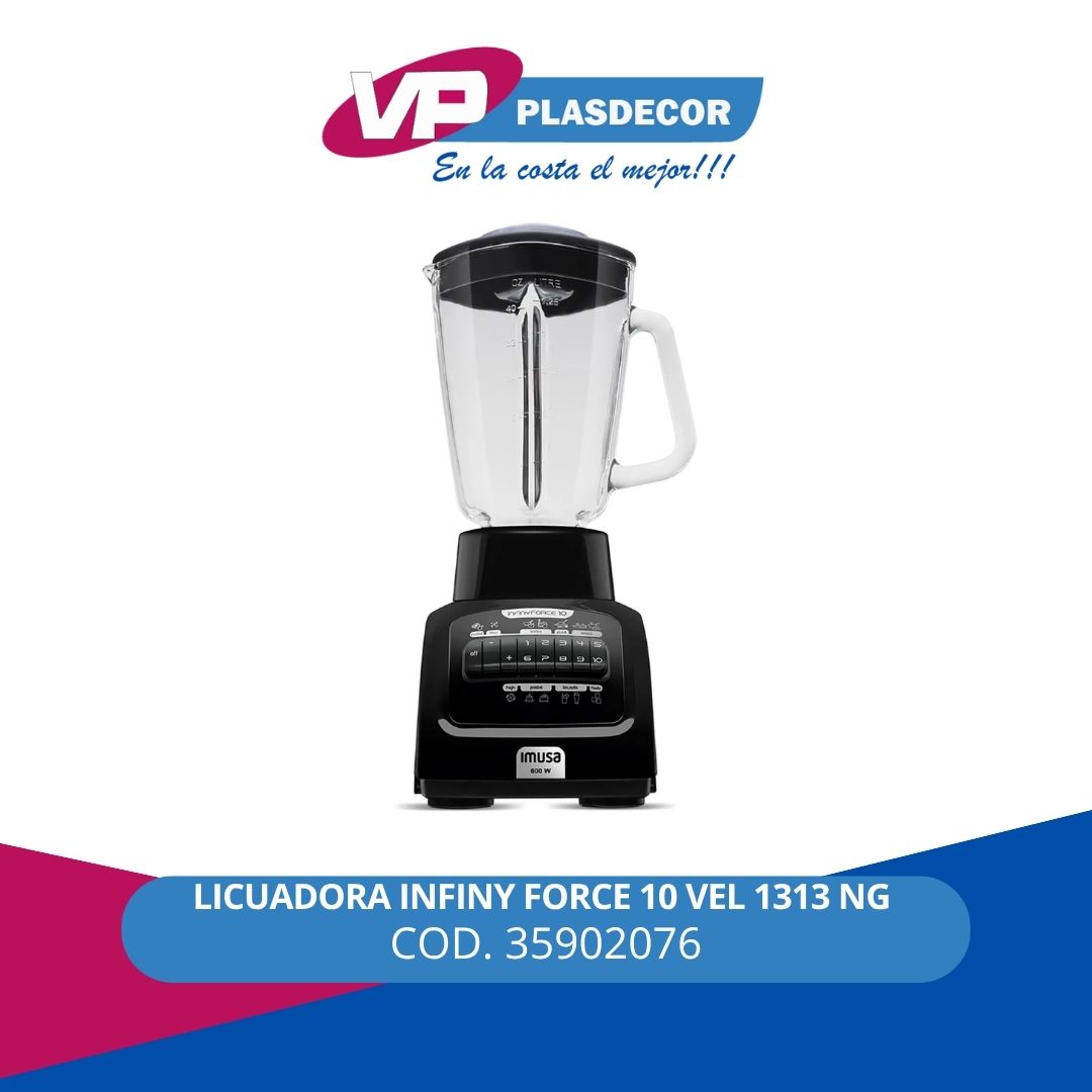 LICUADORA INFINY FORCE 10 VEL 1313 NG I - Referencia 35902076 en PLASDECOR Montería