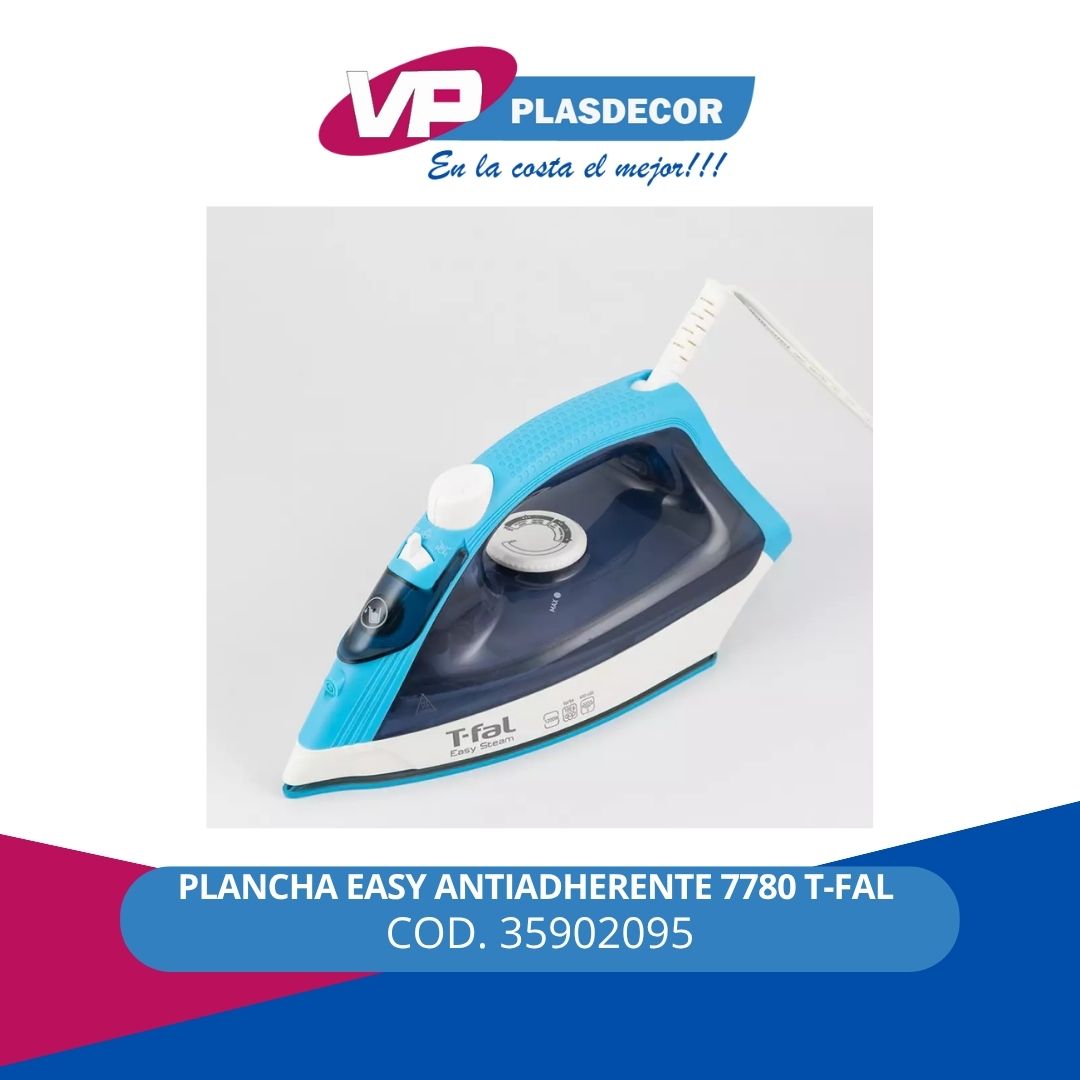 PLANCHA EASY ANTIADHERENTE 7780 T-FAL - Referencia 35902095 en PLASDECOR Montería
