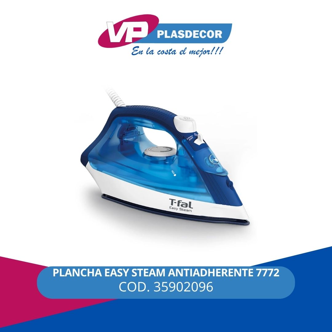 PLANCHA EASY STEAM ANTIADHERENTE 7772 - Referencia 35902096 en PLASDECOR Montería