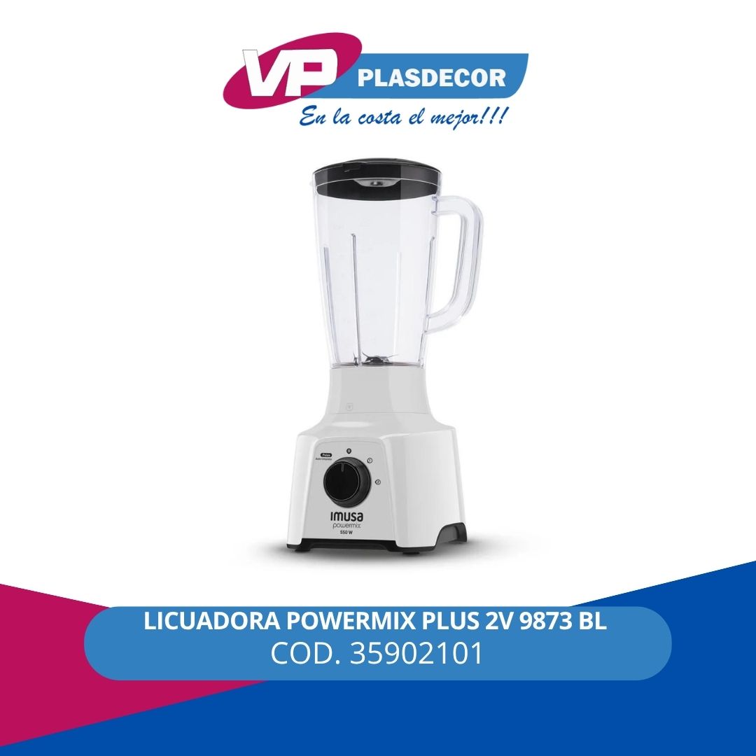 LICUADORA POWERMIX PLUS 2V 9873 BL IMUSA - Referencia 35902101 en PLASDECOR Montería