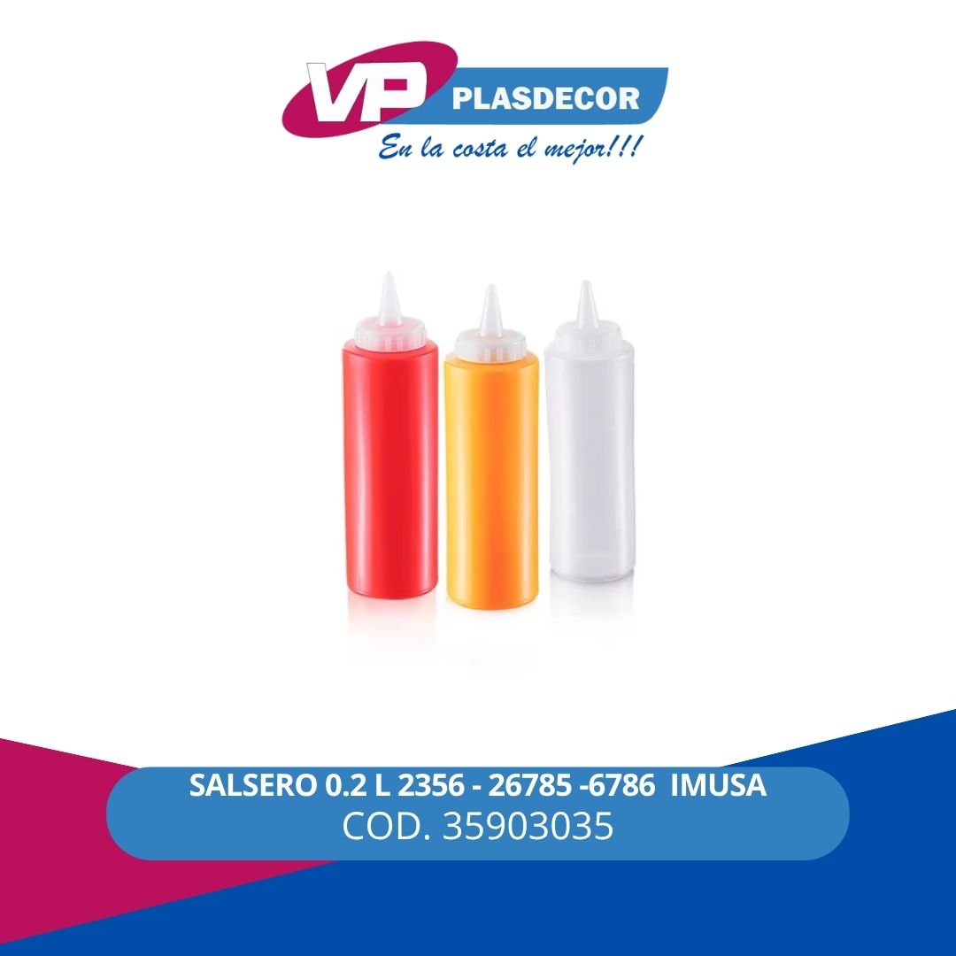 SALSERO 0.2 L 2356 - 26785 -6786  IMUSA