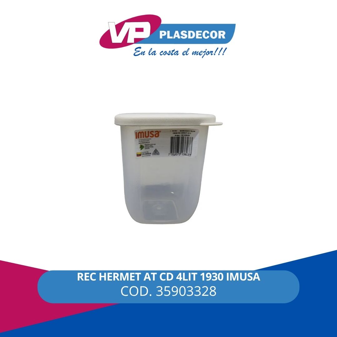 REC HERMET AT CD 4LIT 1930 IMUSA