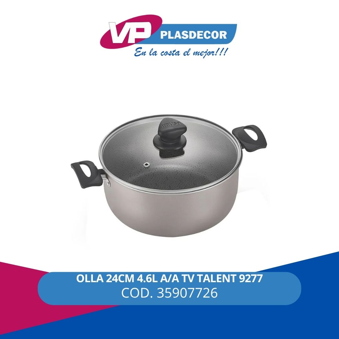 OLLA 24CM 4.6L A/A TV TALENT 9277 IMUSA - Referencia 35907726 en PLASDECOR Montería