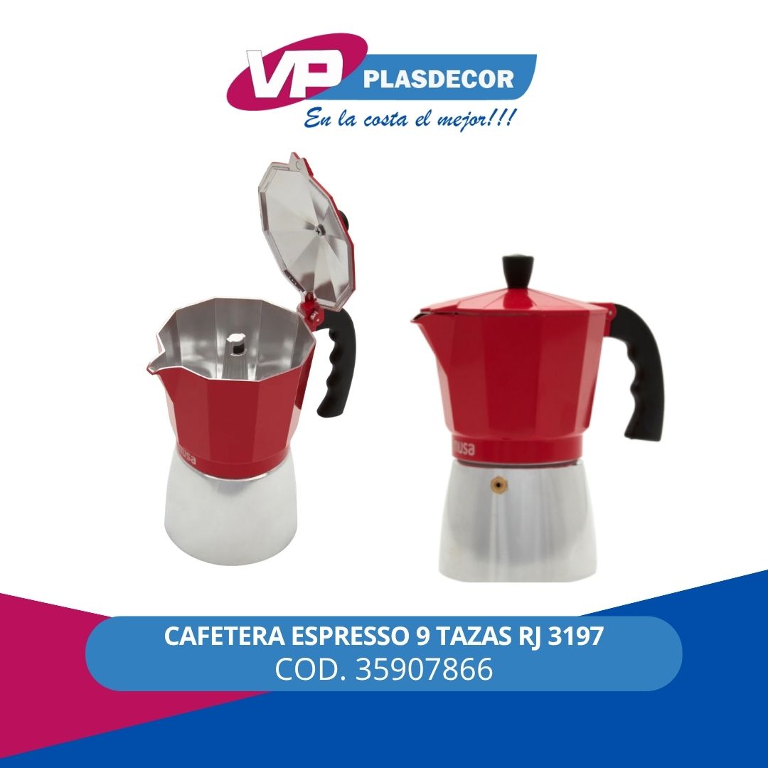 CAFETERA ESPRESSO 9 TAZAS RJ 3197 IMUSA