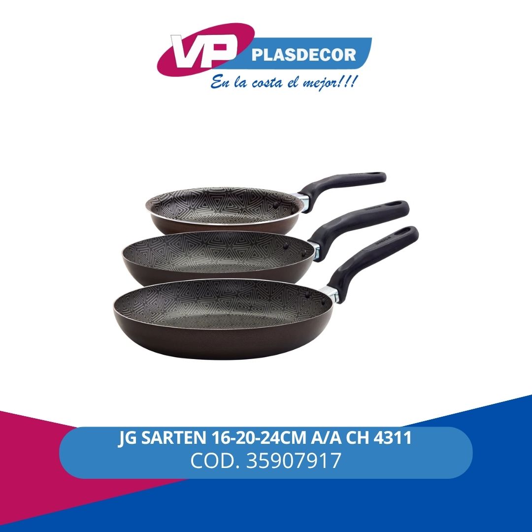 JG SARTEN 16-20-24CM A/A CH 4311 IMUSA