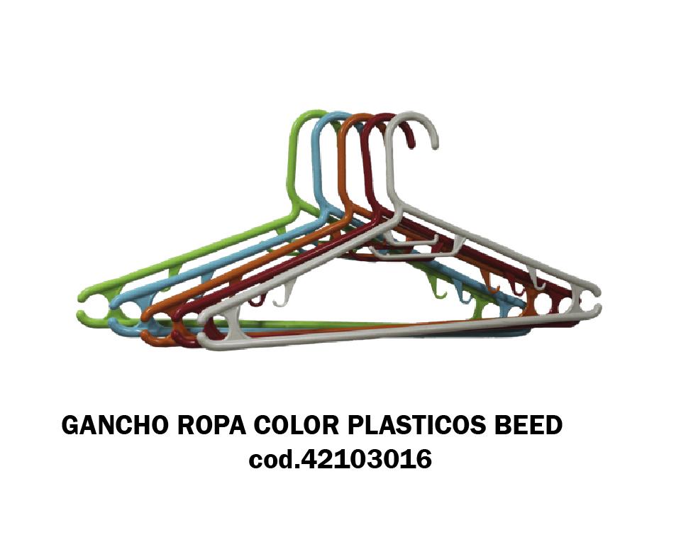 GANCHO ROPA COLOR PLASTICOS BEED - Referencia 42103016 en PLASDECOR Montería