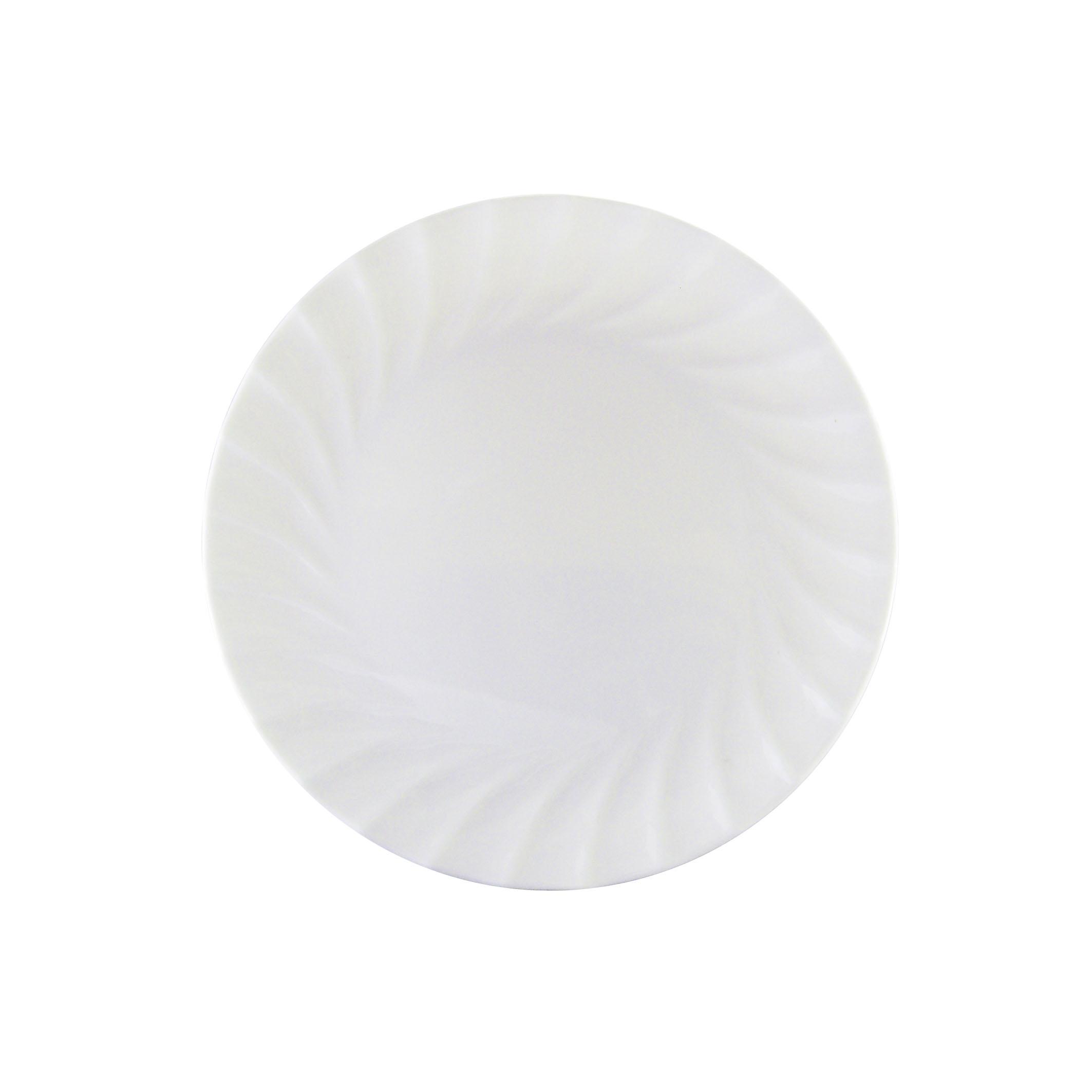 PLATO PLANO CIRCUL RELIEVE ONDAS P1009BL - Referencia 52714057 en PLASDECOR Montería