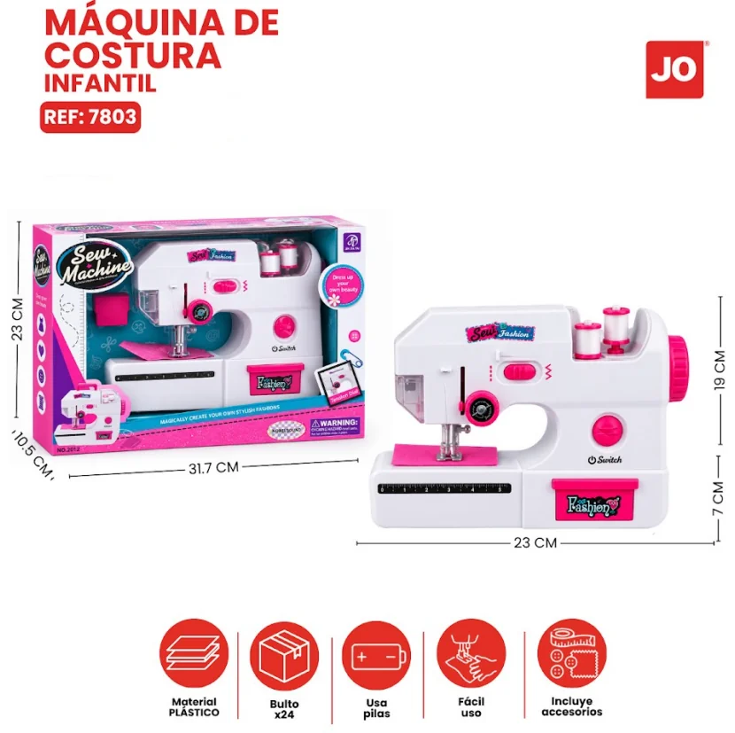 MAQUINA DE COSER DIDACTICA 7803 J.O