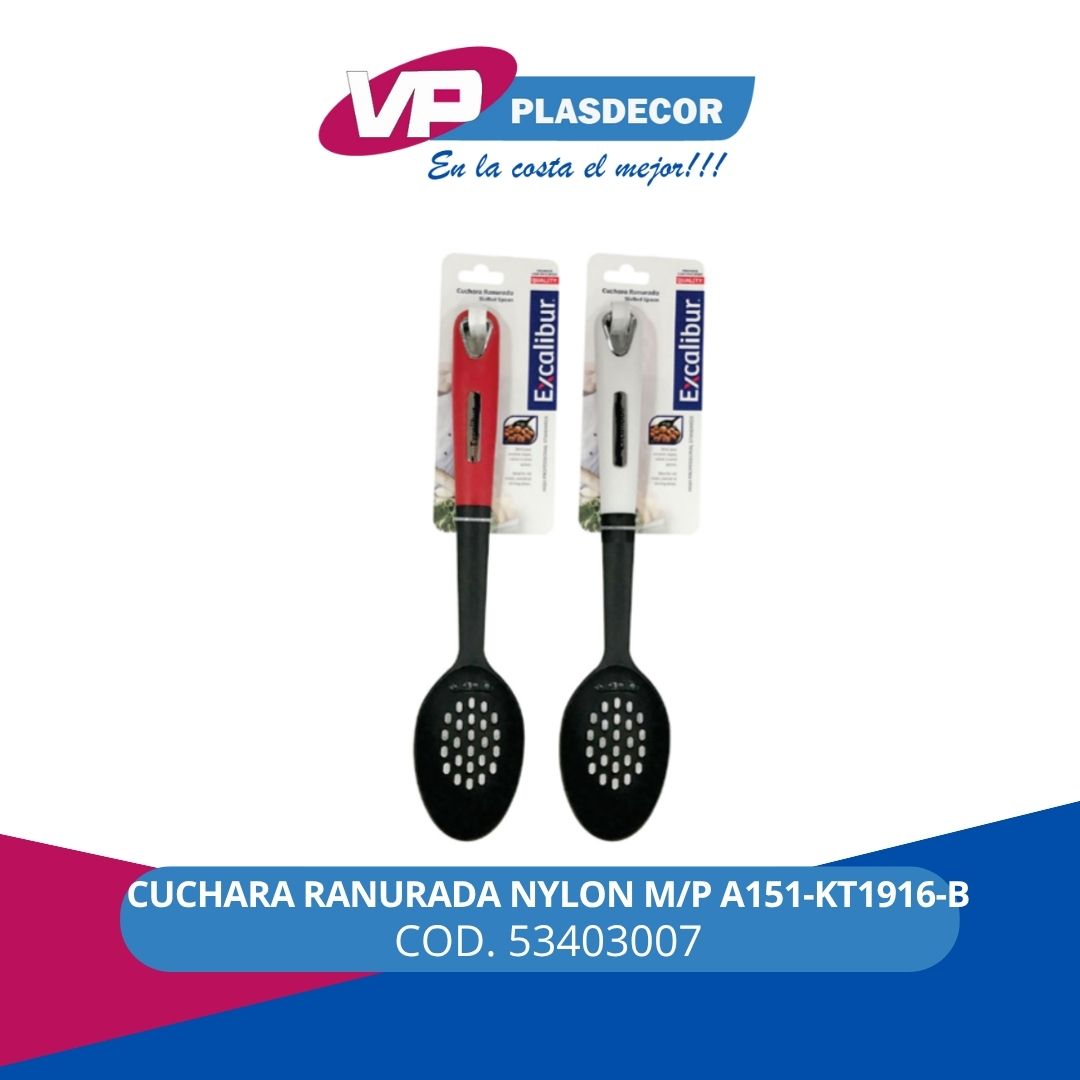 CUCHARA RANURADA NYLON M/P A151-KT1916-B