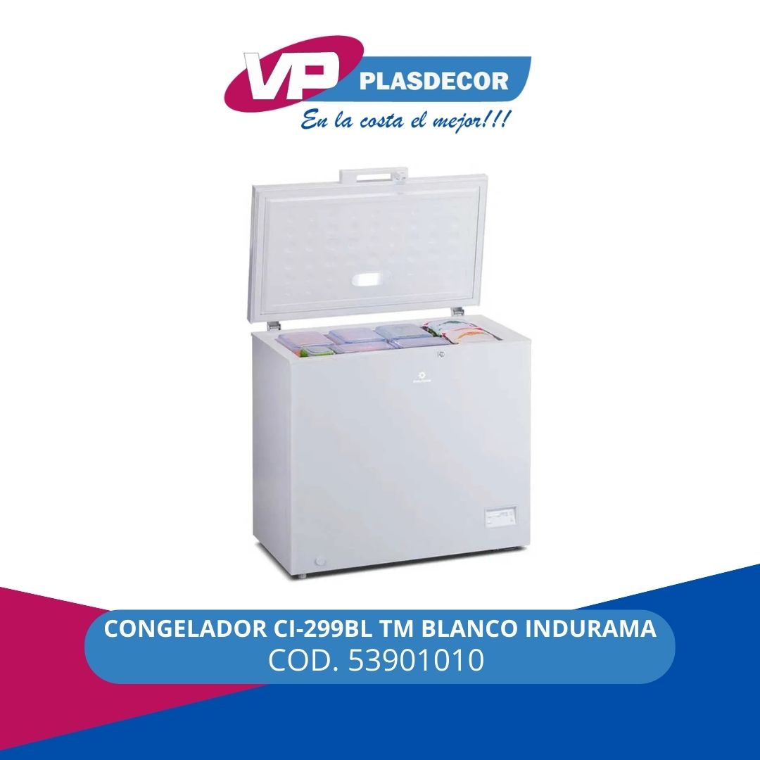 CONGELADOR CI-299BL TM BLANCO INDURAMA - Referencia 53901010 en PLASDECOR Montería