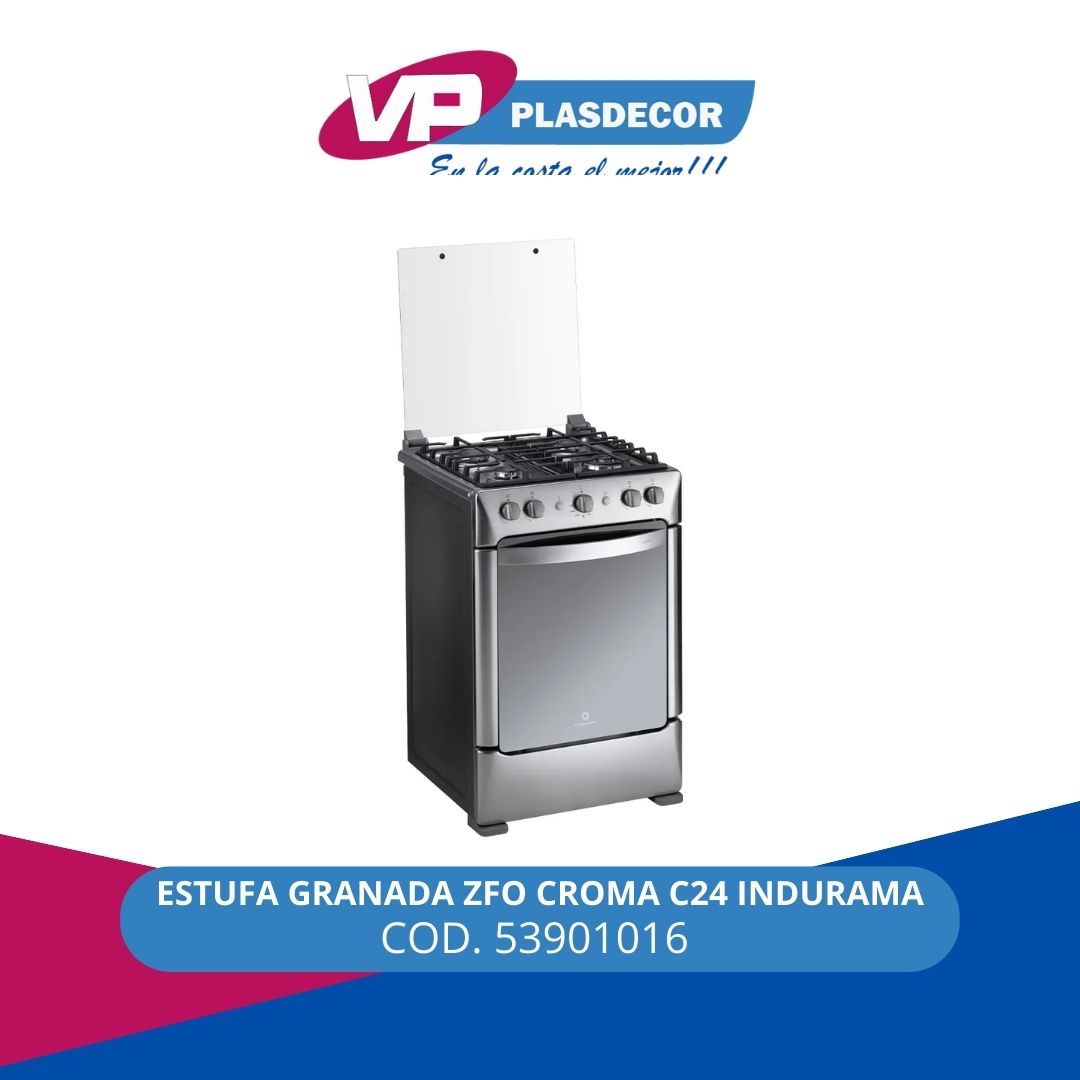 ESTUFA GRANADA ZFO CROMA C24 INDURAMA - Referencia 53901016 en PLASDECOR Montería