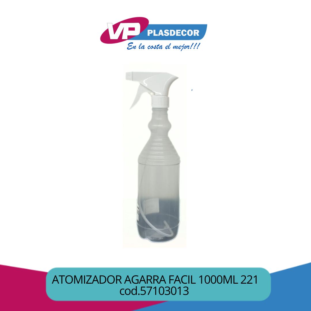 ATOMIZADOR AGARRA FACIL 1000ML 221 SPRAY - Referencia 57103013 en PLASDECOR Montería