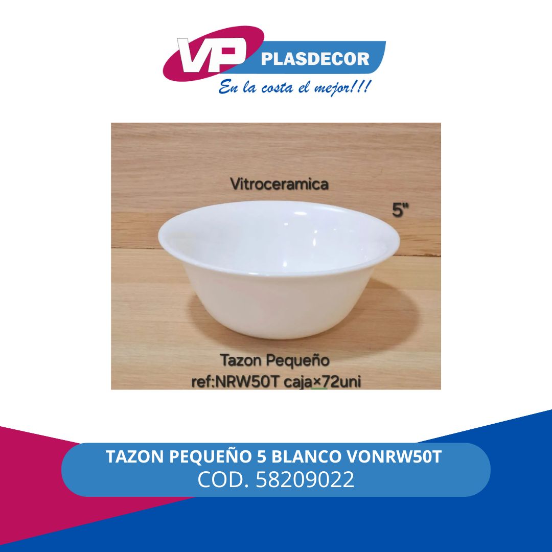 TAZON PEQUENO 5 BLANCO VONRW50T DECORGLA