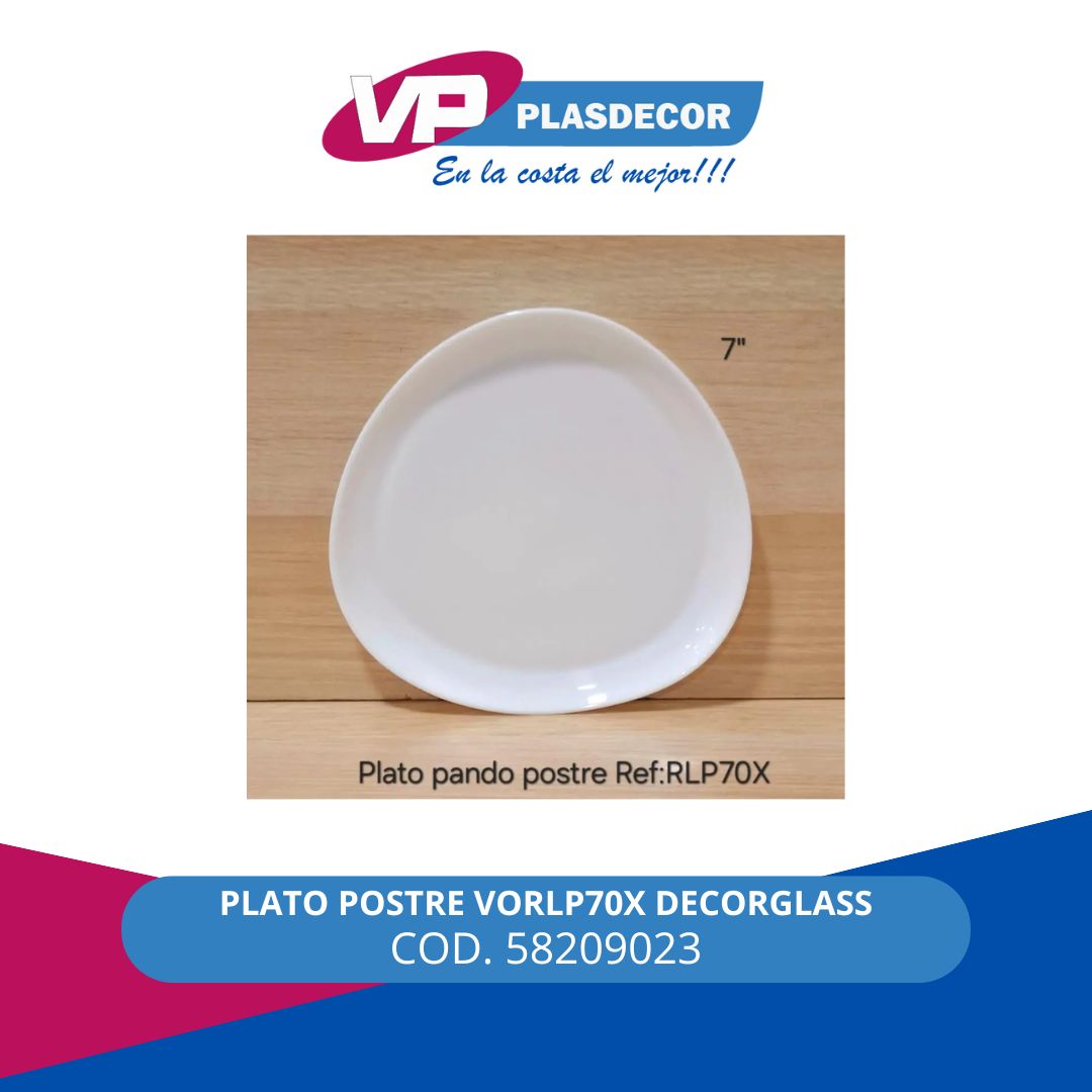 PLATO POSTRE VORLP70X DECORGLASS