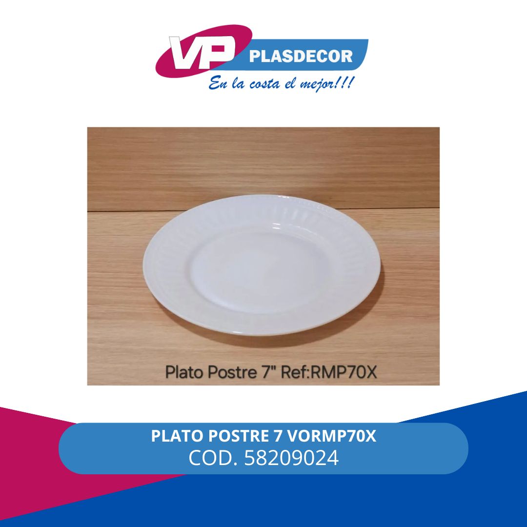 PLATO POSTRE 7 VORMP70X DECORGLASS