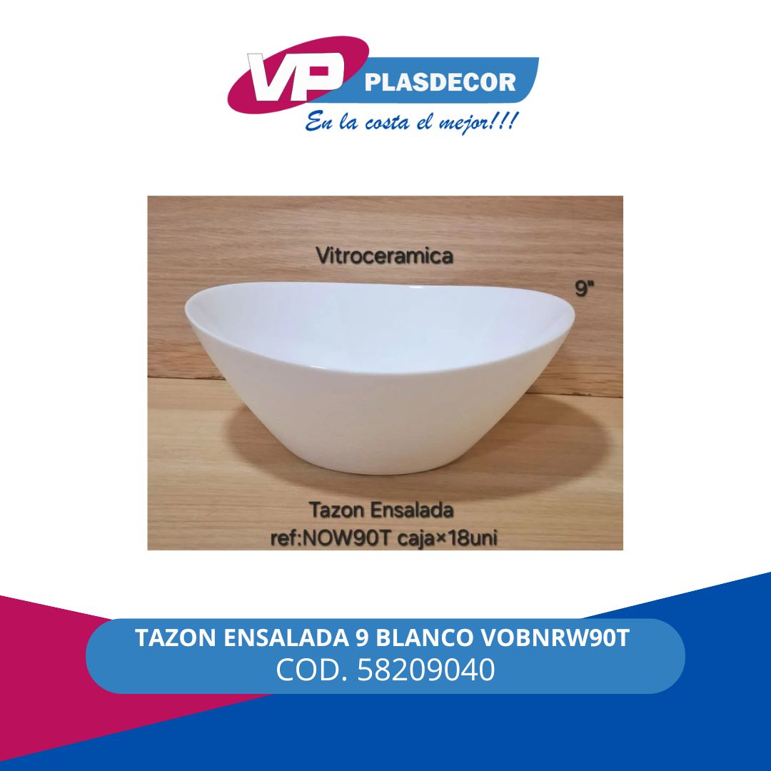 TAZON ENSALADA 9 BLANCO VOBNRW90T DECORG