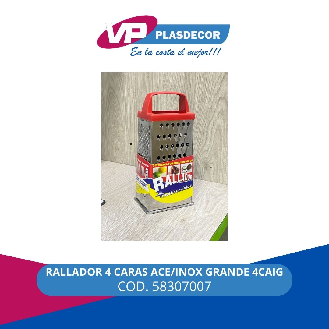 RALLADOR 4 CARAS ACE/INOX GRANDE 4CAIG