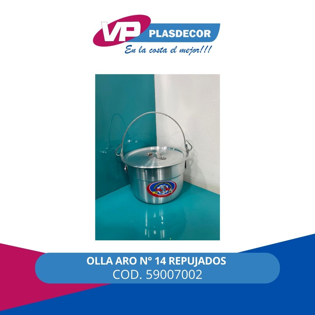 OLLA ARO N 14 REPUJADOS