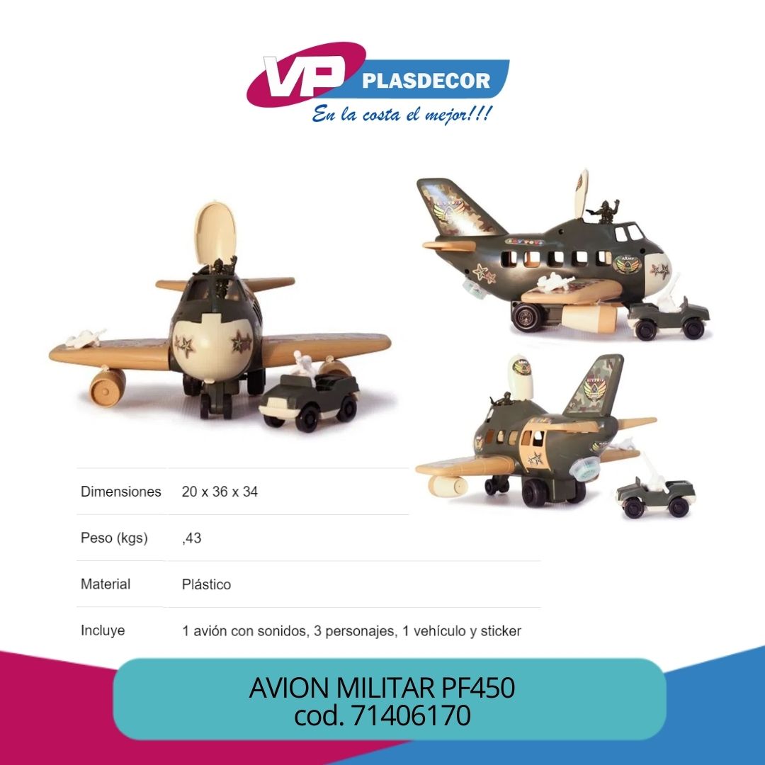 AVION MILITAR PF450C FENIX - Referencia 71406170 en PLASDECOR Montería