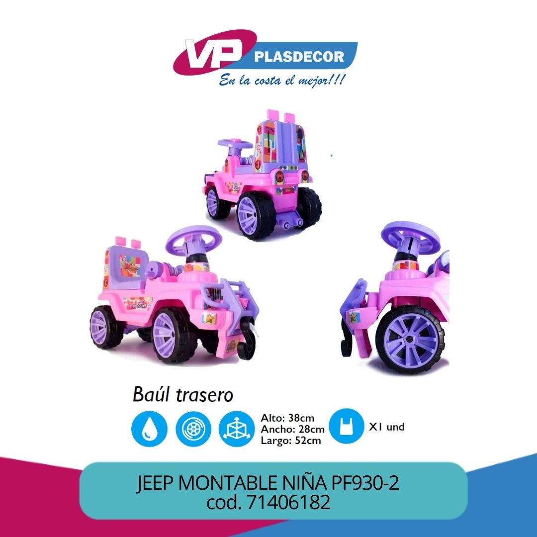 JEEP MONTABLE NINA PF930-2 FENIX - Referencia 71406182 en PLASDECOR Montería